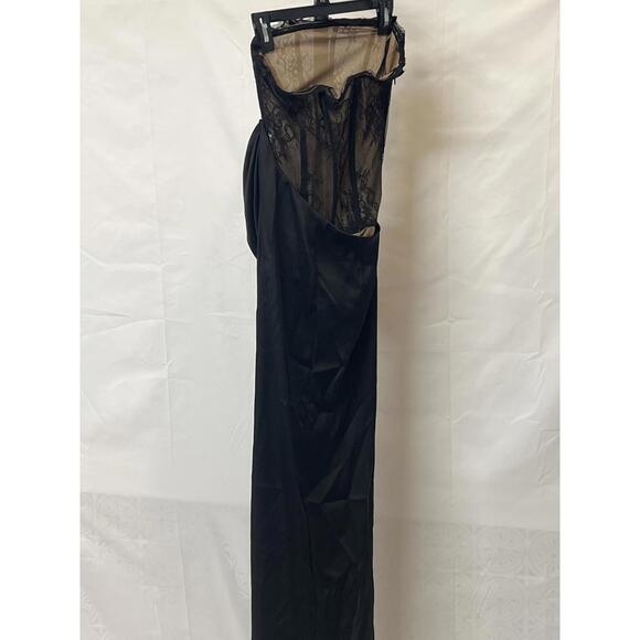 NBD NALANI DRESS maxi black strapless lace - Picture 6 of 8